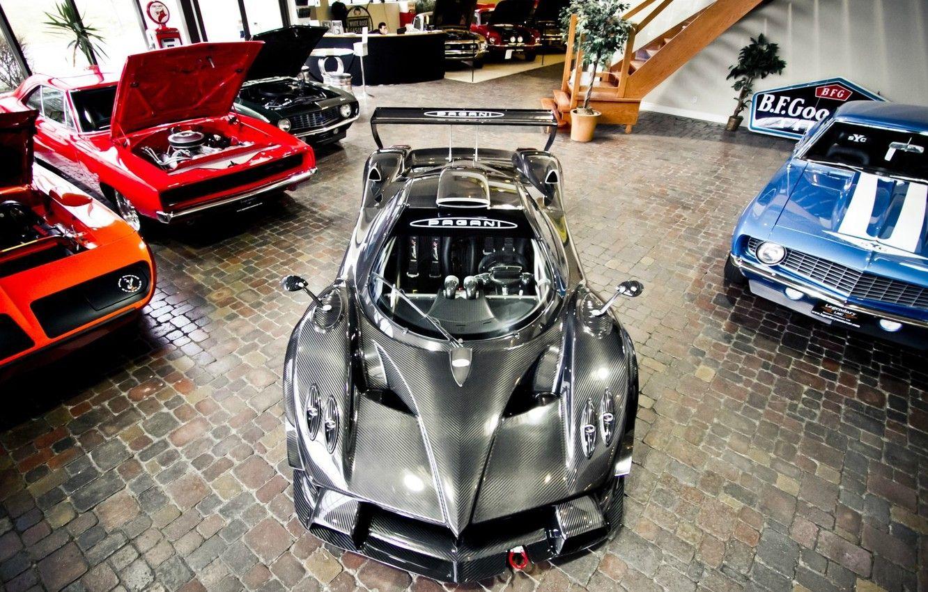 1332x850 Wallpaper Salon, Garage, Pagani, Zonda R, Garage, Collection