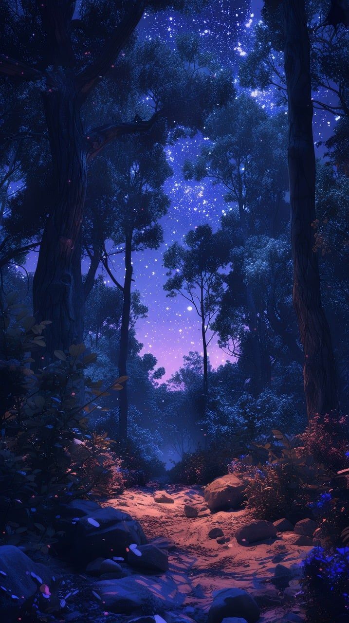 717x1280 Download Really Dark, Spooky Forest