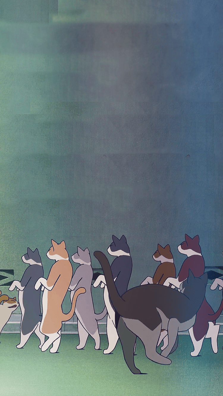 750x1334 The Cat Returns Phone Wallpaper Ghibli Photo
