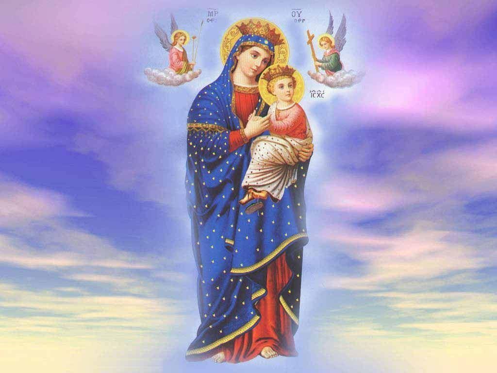 1024x768 Virgin Mary Wallpaper