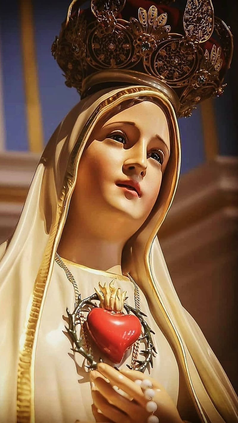 800x1423 Mother Mary Face Closeup, mother mary