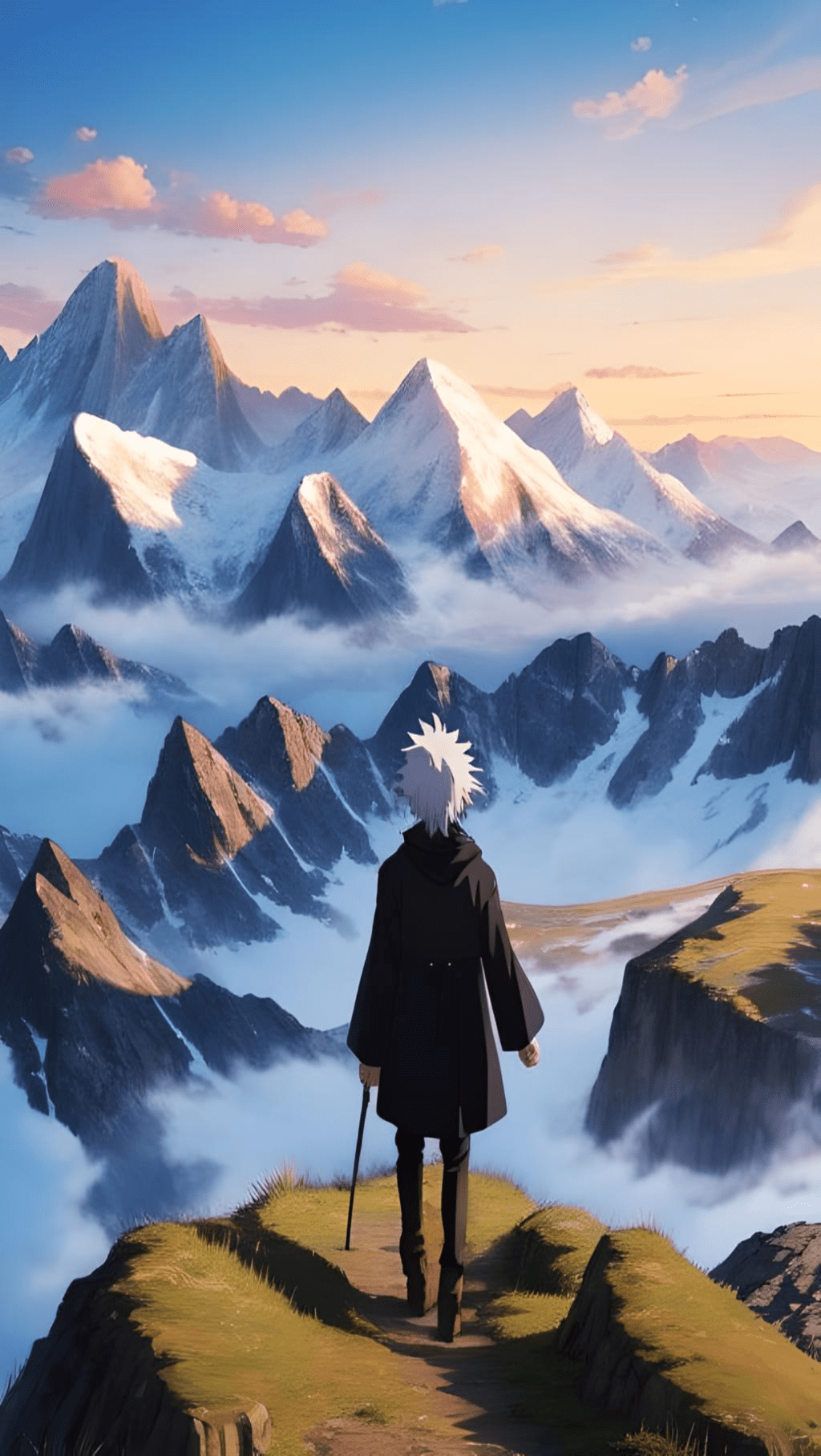 1024x1816 Samsung A55 anime wallpaper cinematic