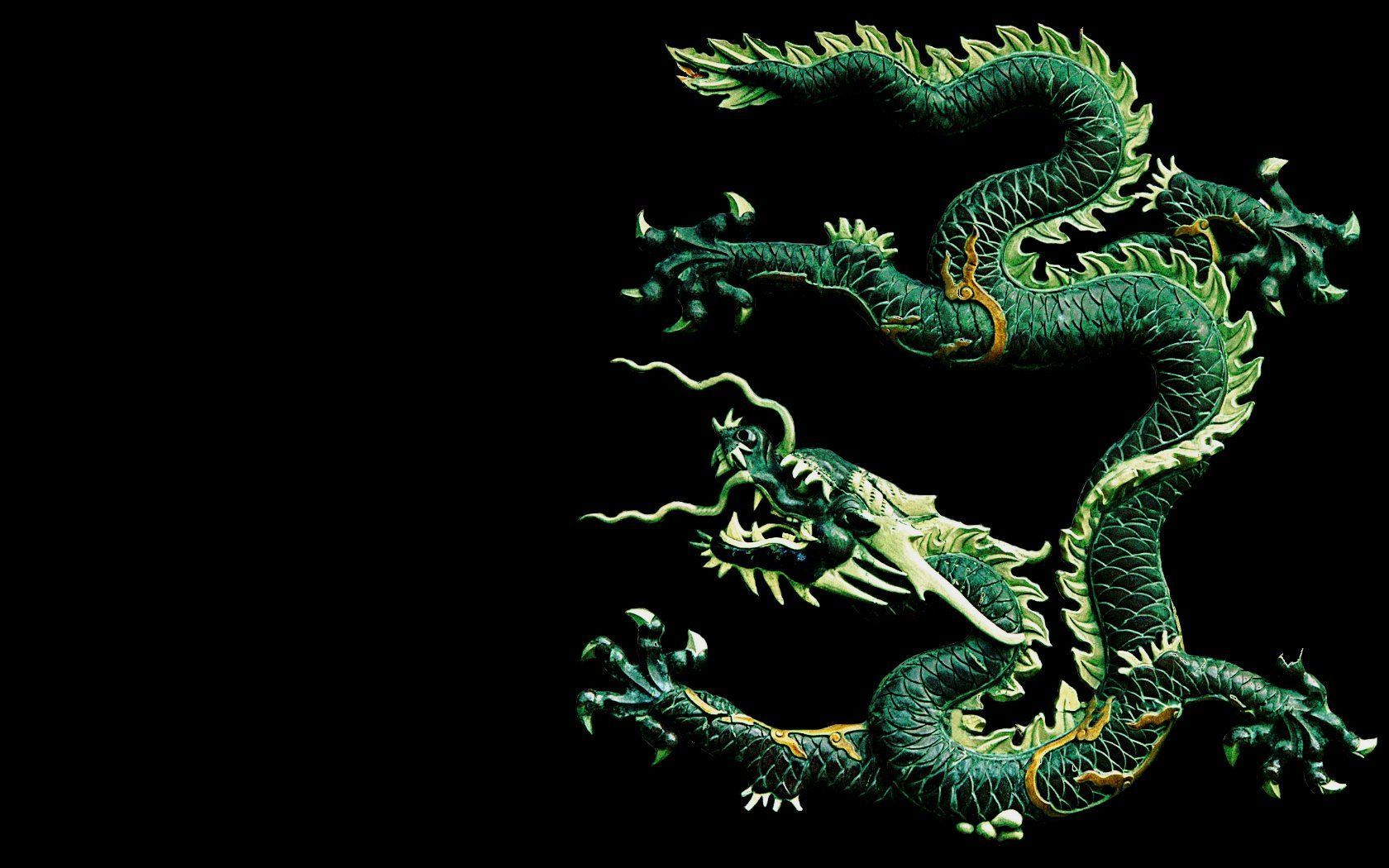 1680x1050 Jade Dragon Wallpaper