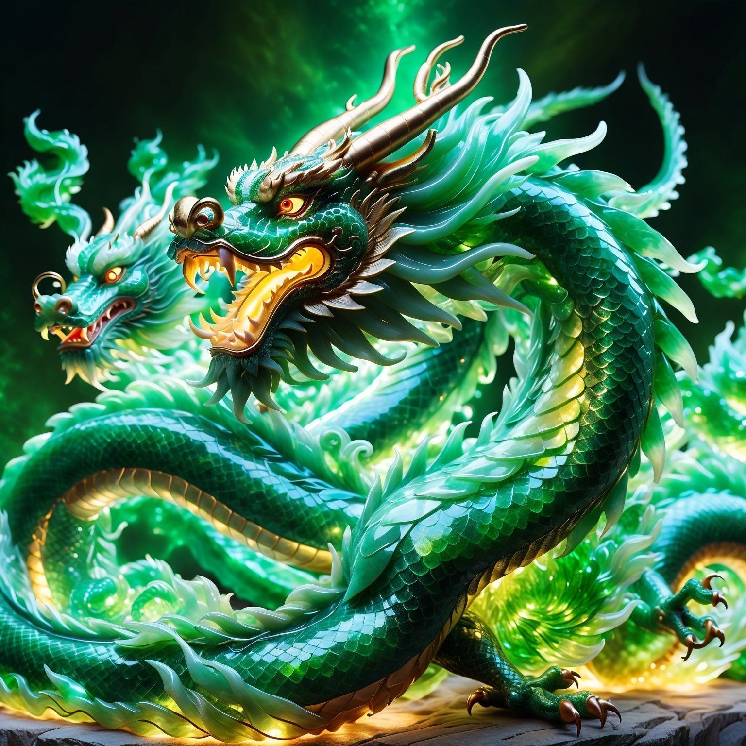 1536x1536 Chinese dragon made entirely o. image