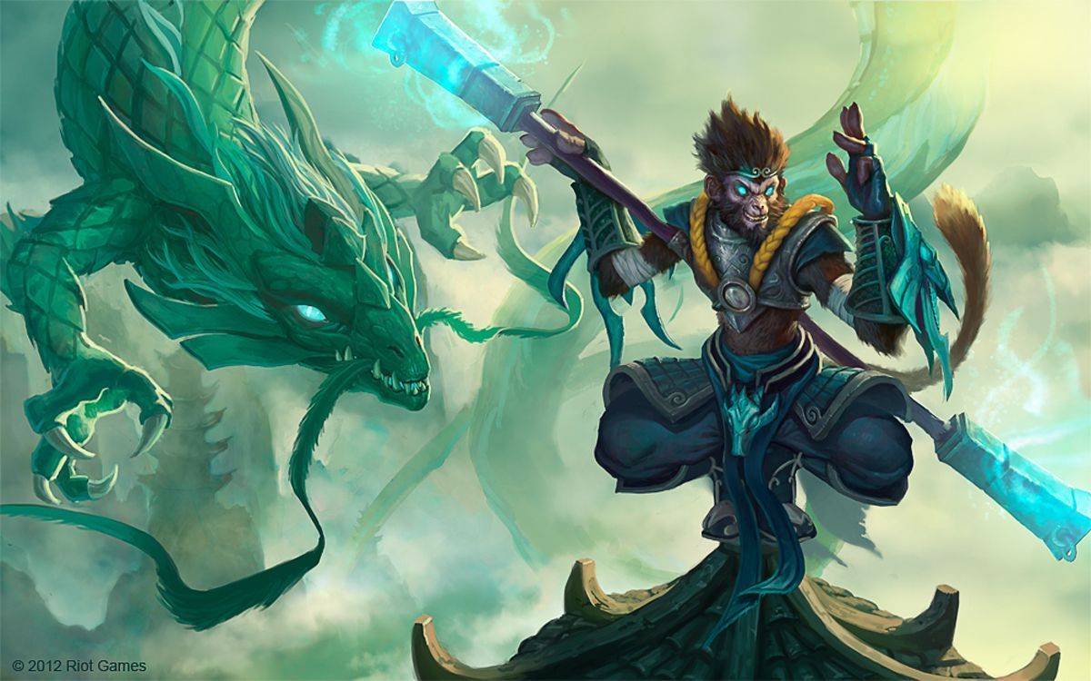 1200x750 League of Legends. Wukong Jade Dragon