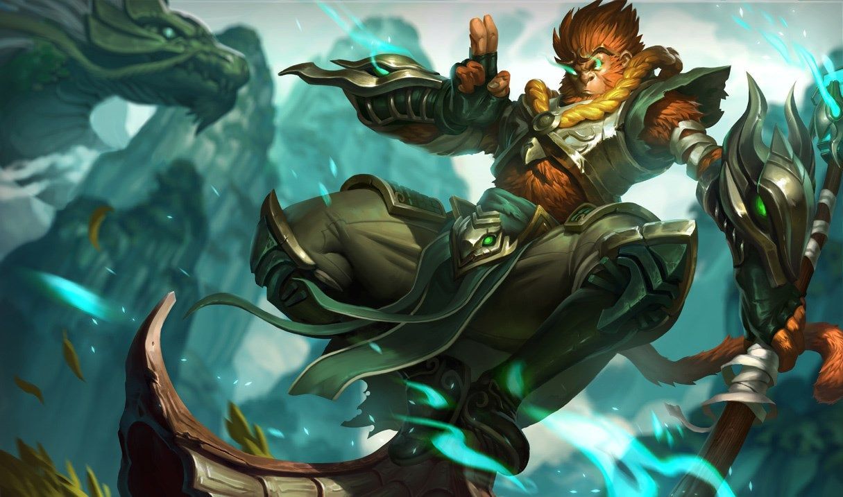 1215x717 STL file Jade Dragon Wukong