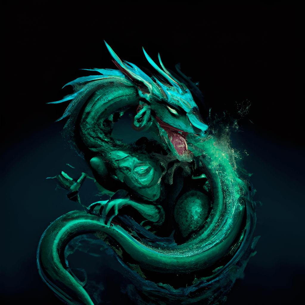 1024x1024 White Dragon IPhone Background