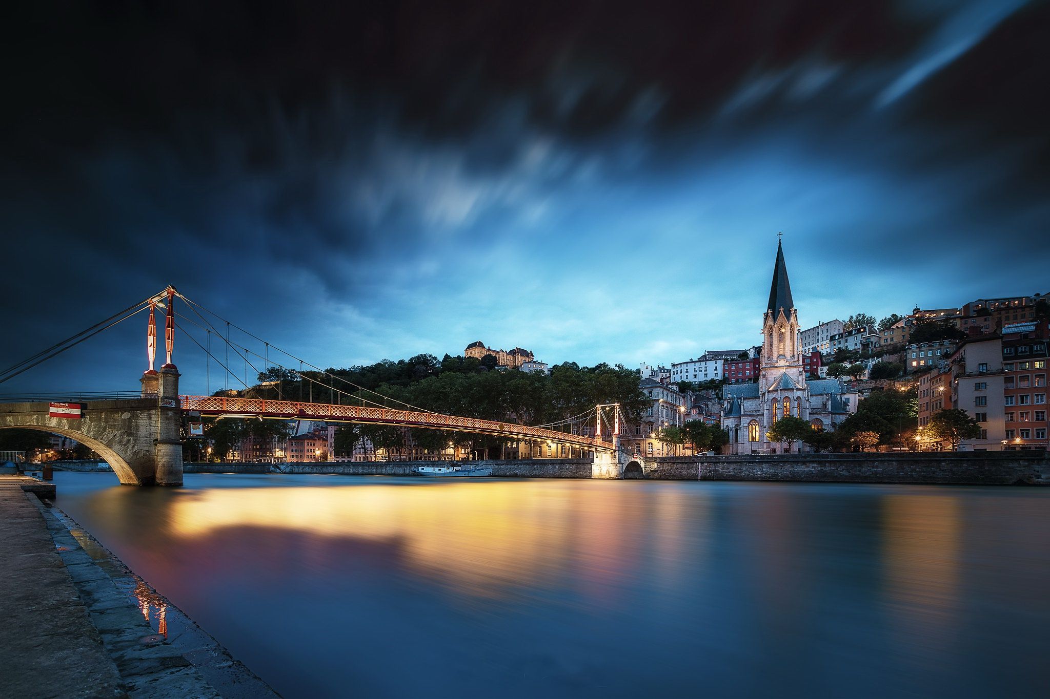 2048x1365 Wallpaper France, Lyon, St. George