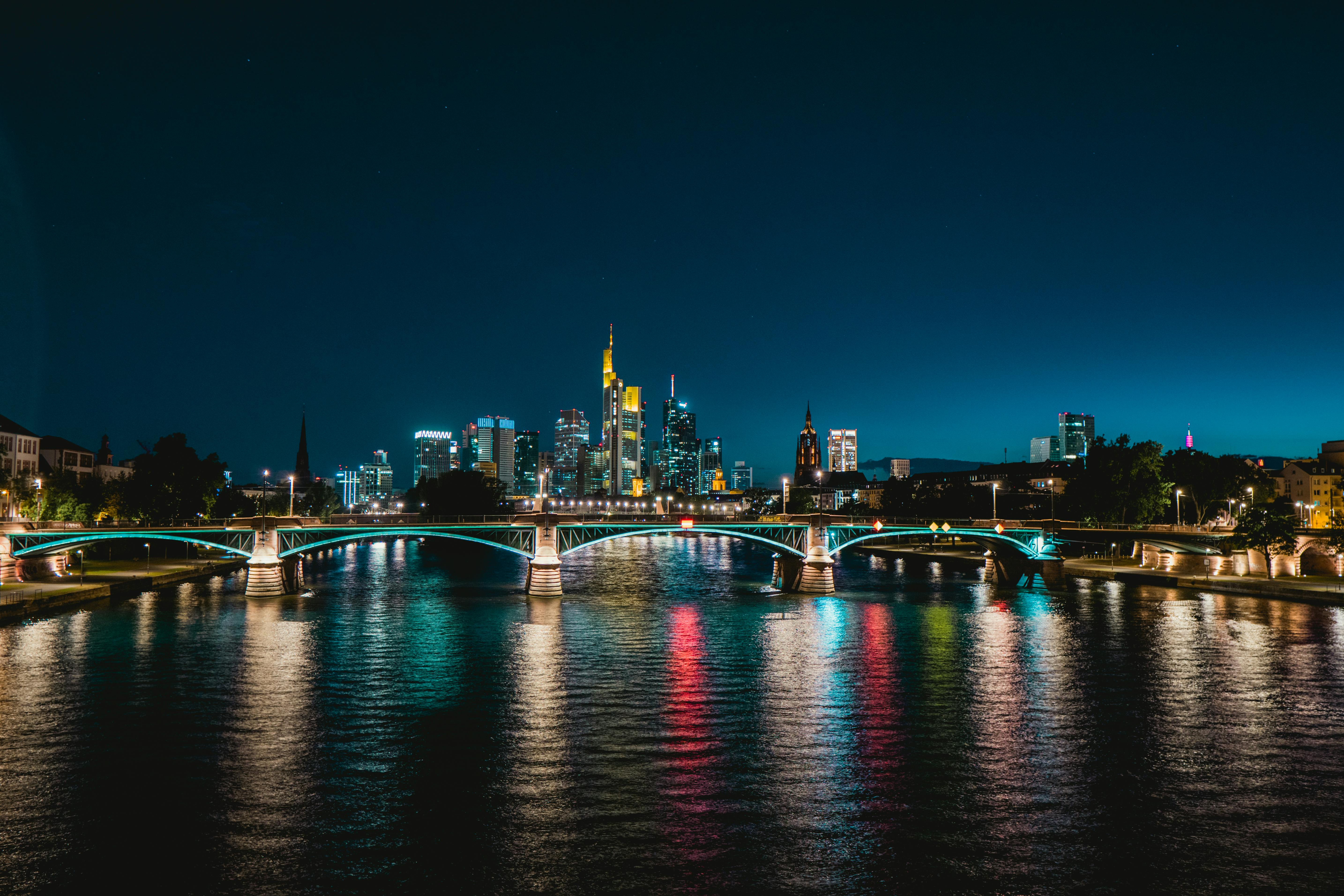 5736x3824 A Bridge in a City at Night · Free