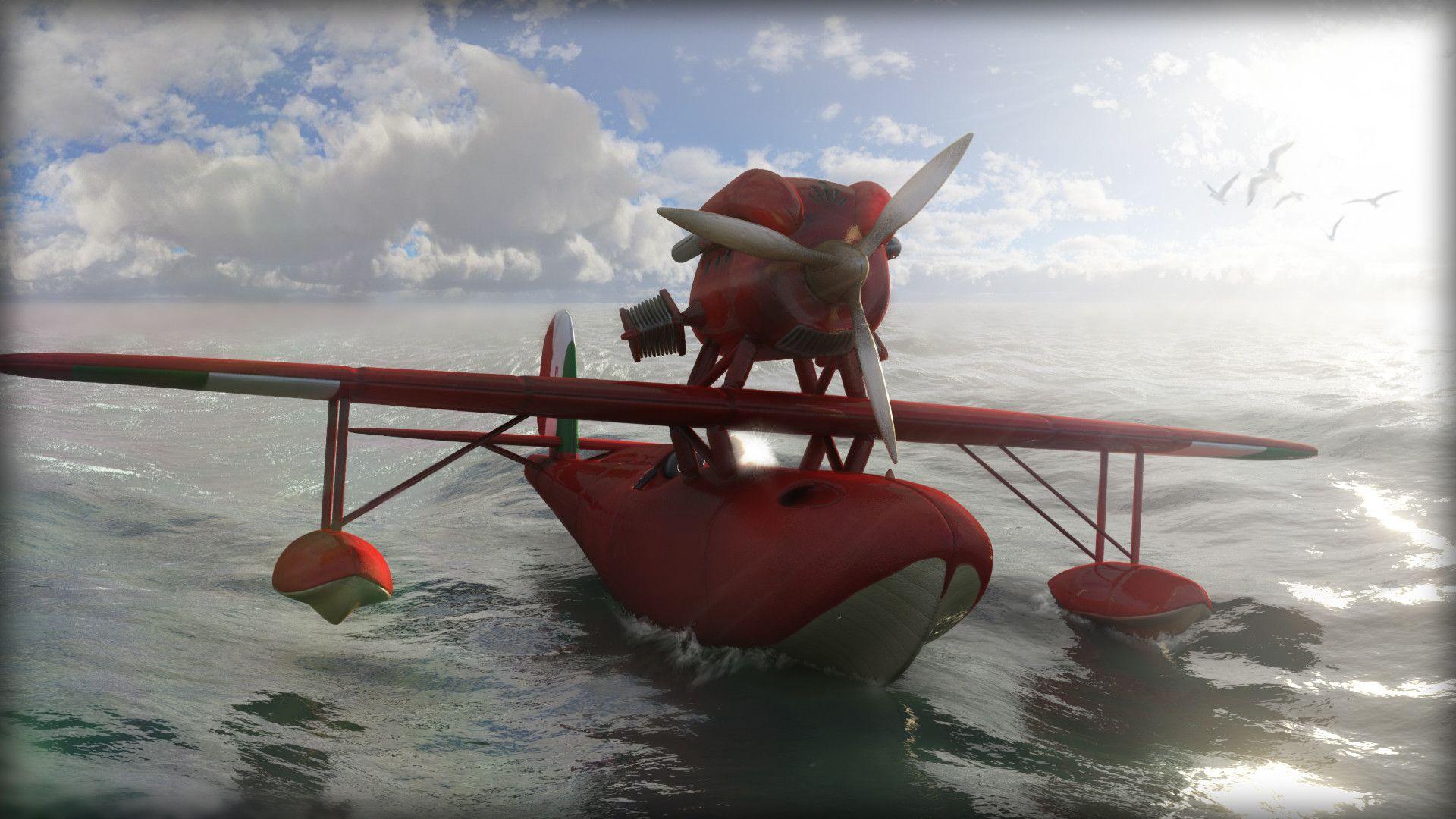 1920x1080 Fan Art Porco Rosso, Baptiste de Bailliencourt