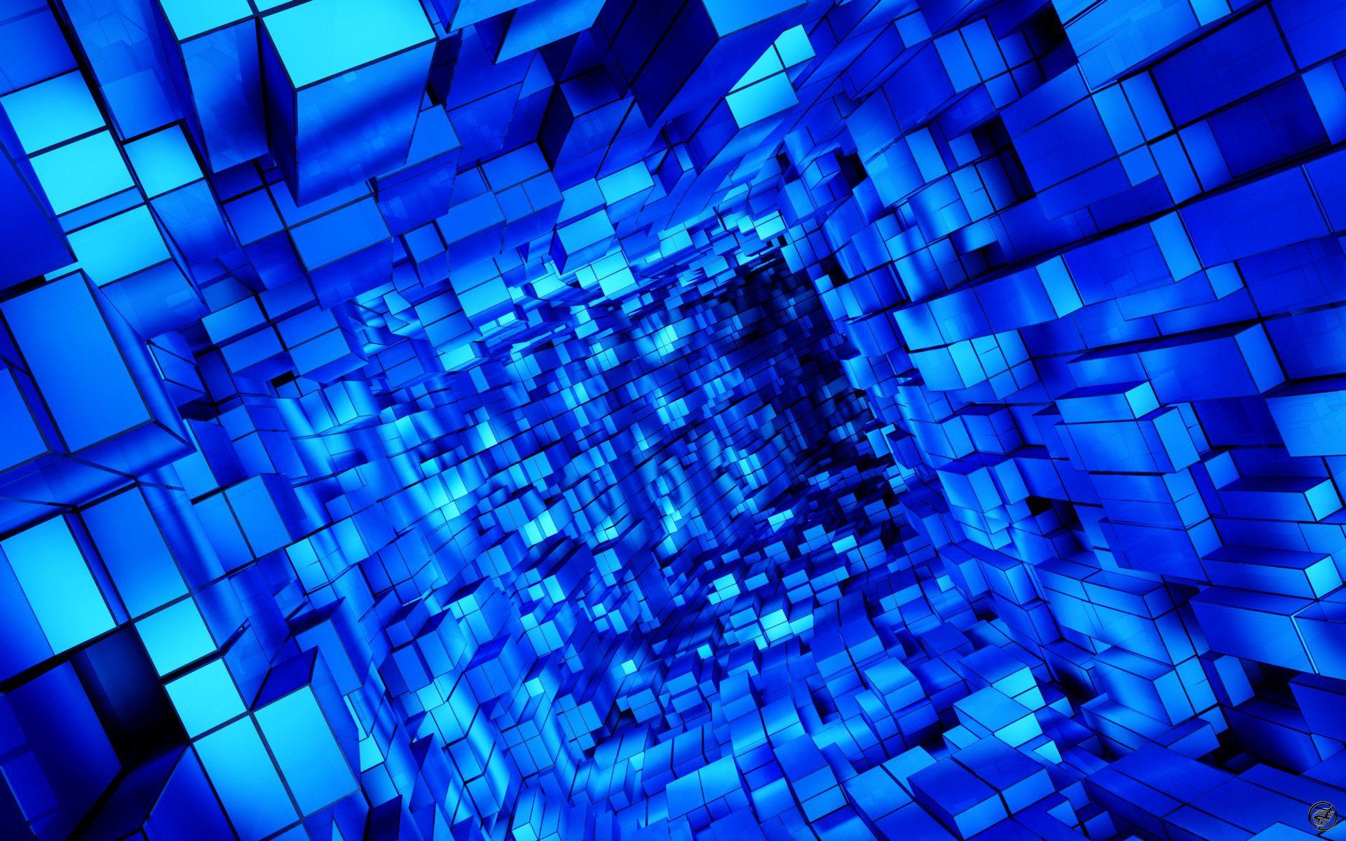 Cool Blue 3D Abstract Wallpapers - Top Free Cool Blue 3D Abstract  Backgrounds - WallpaperAccess