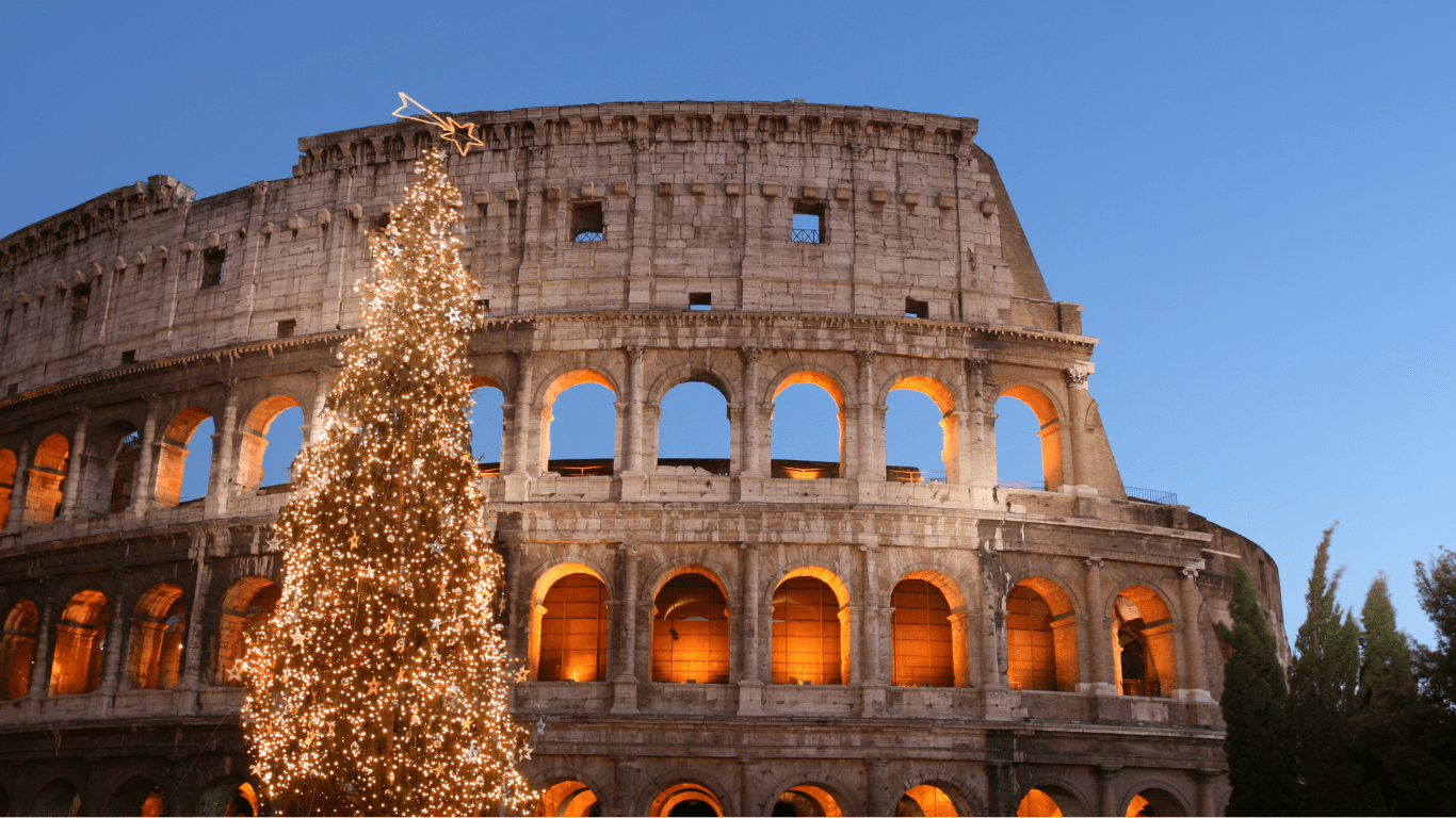 1366x768 Christmas in Rome in 2023 Italy