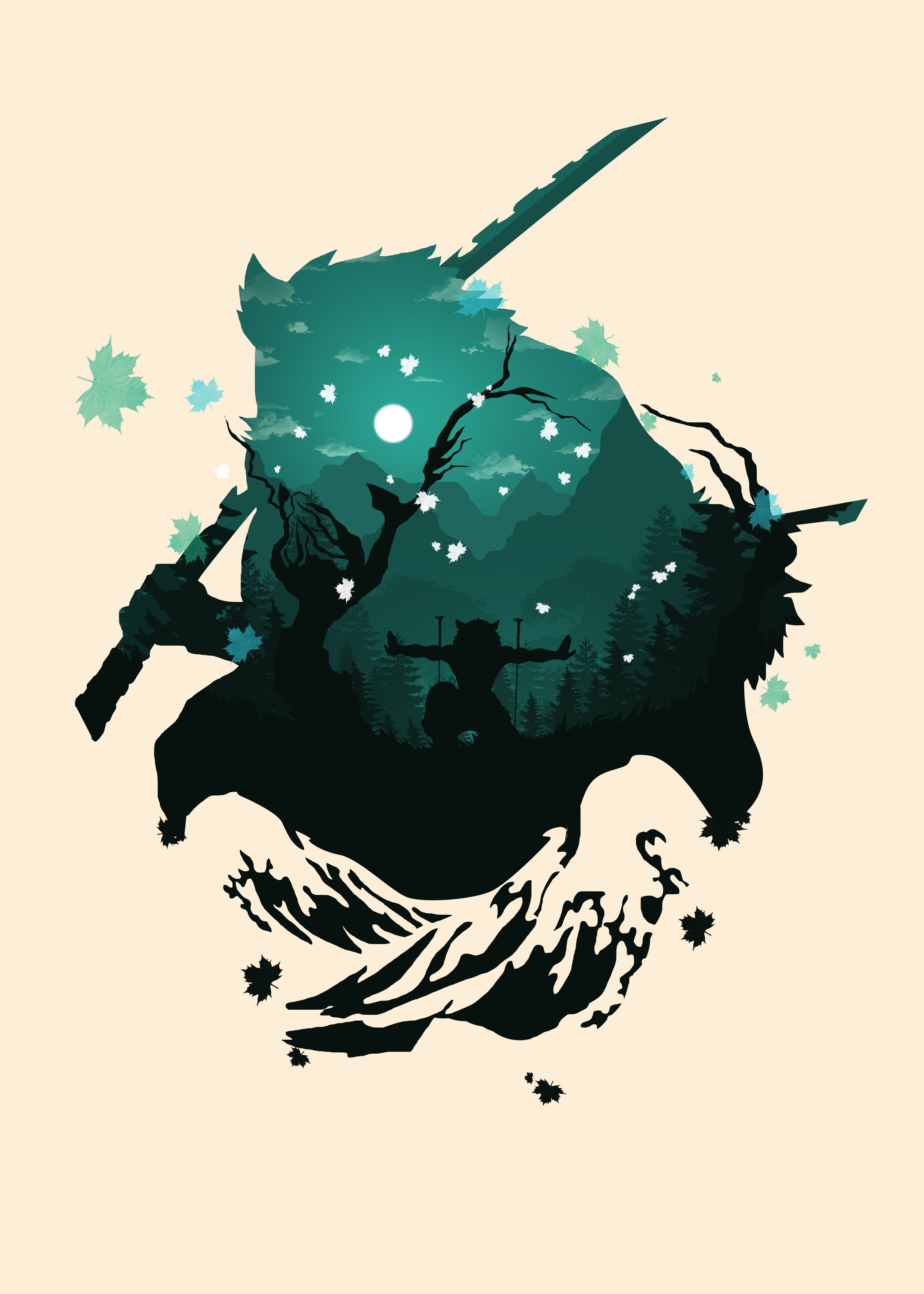 2900x4060 Demon Slayer Logo Wallpaper