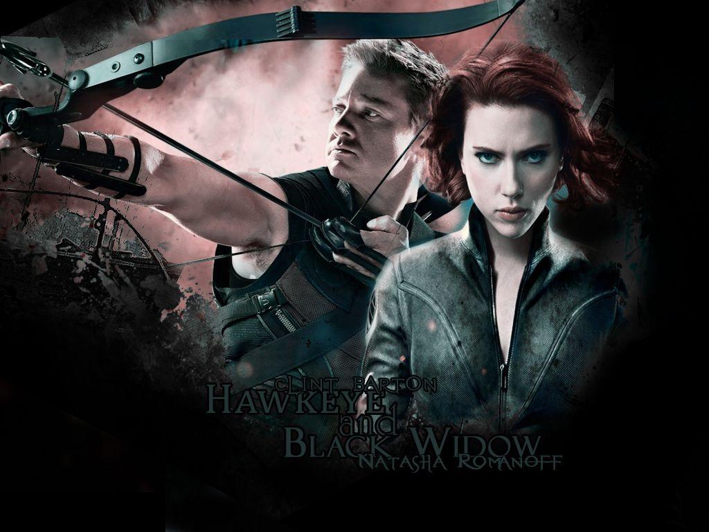 1024x768 Clint & Natasha & Black Widow Wallpaper 30848692
