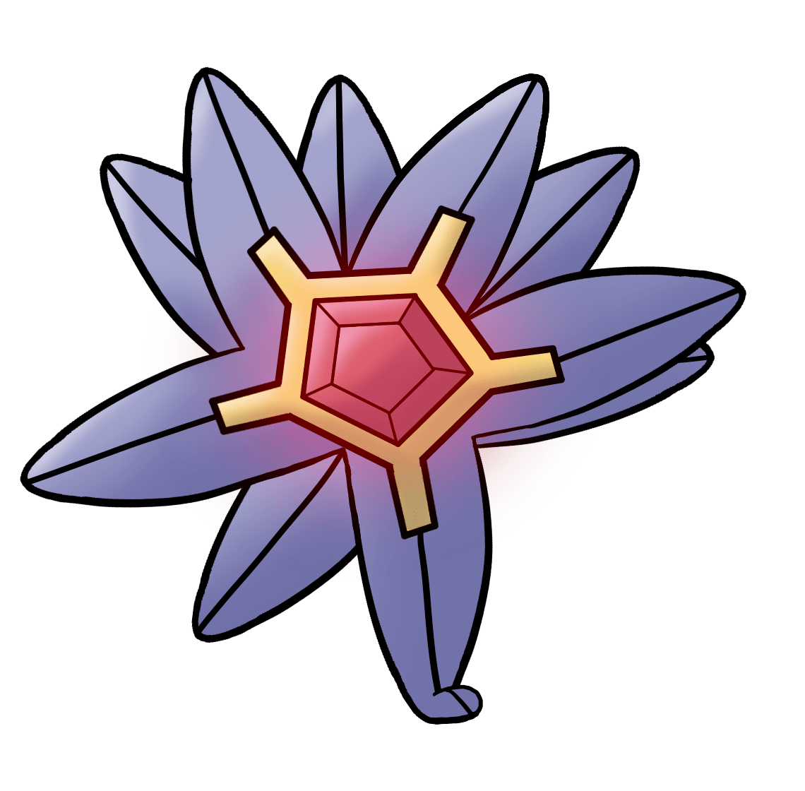 1140x1120 Starmie, Pokémon, Sprite PNG
