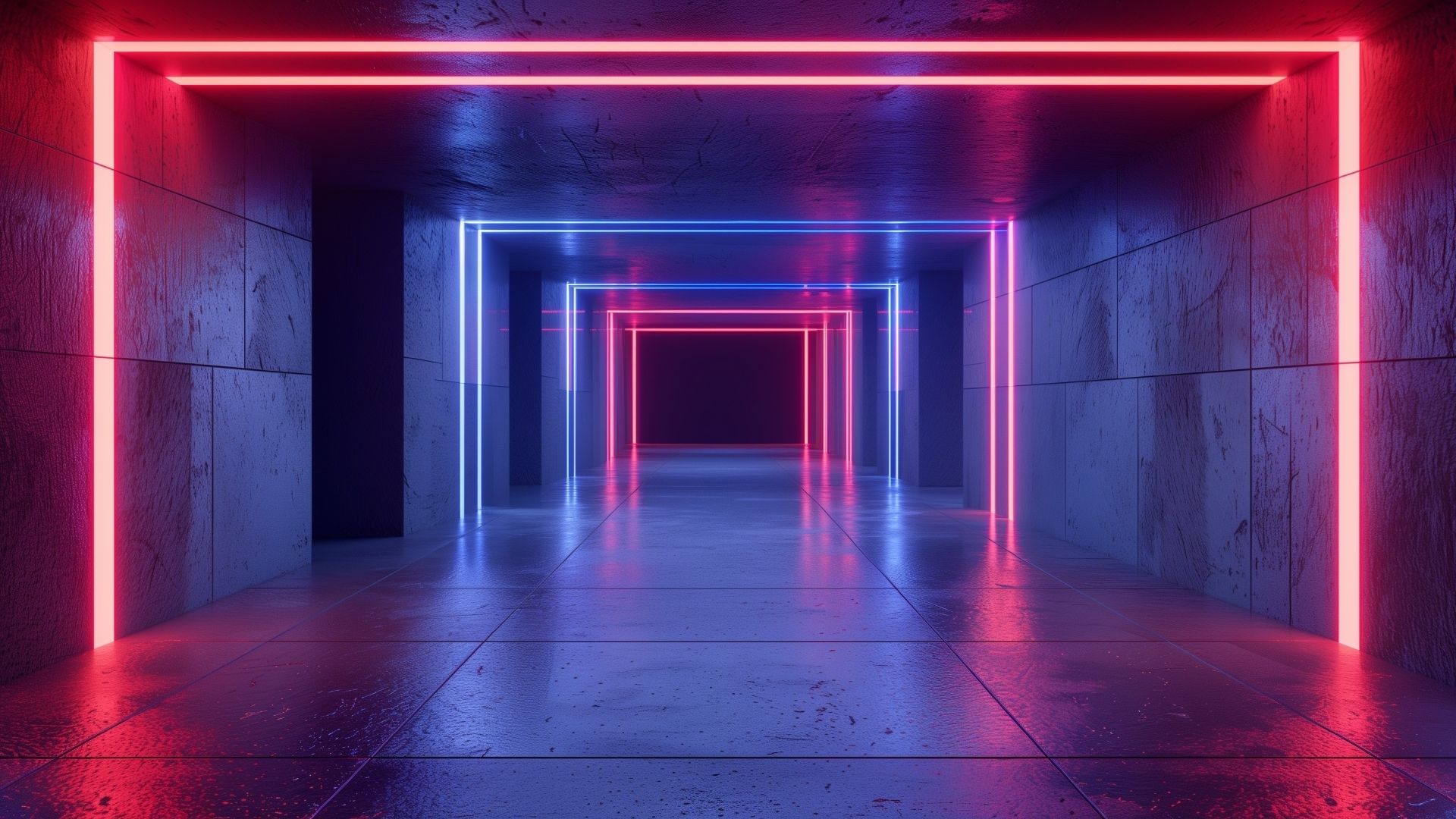 1920x1080 Neon Aesthetic Bunker 1080P Laptop