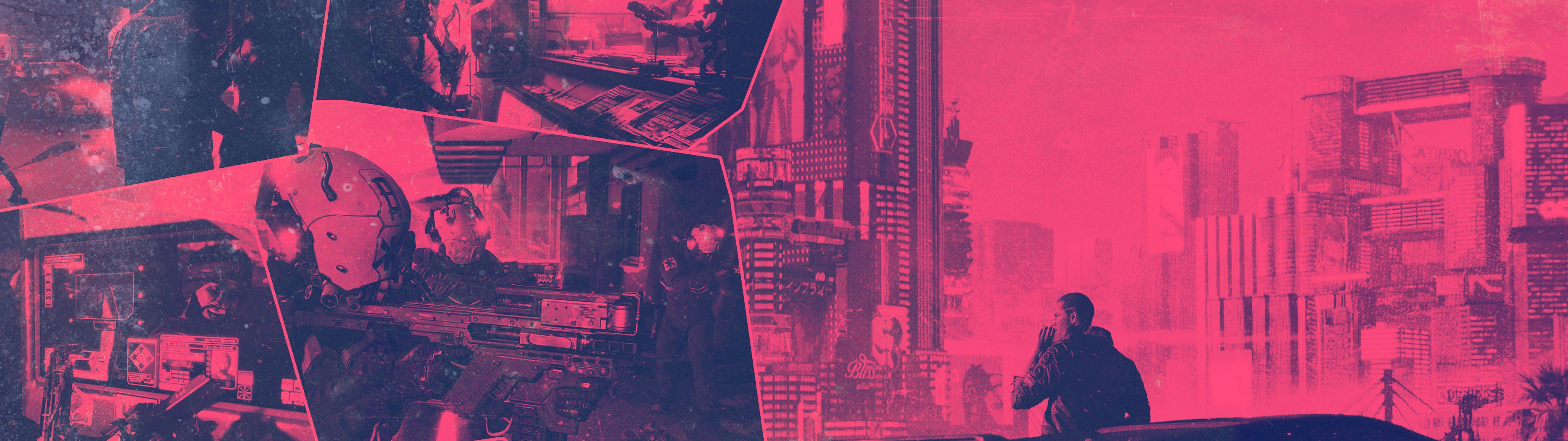 7680x2160 Cyberpunk 2077 4K Wallpaper