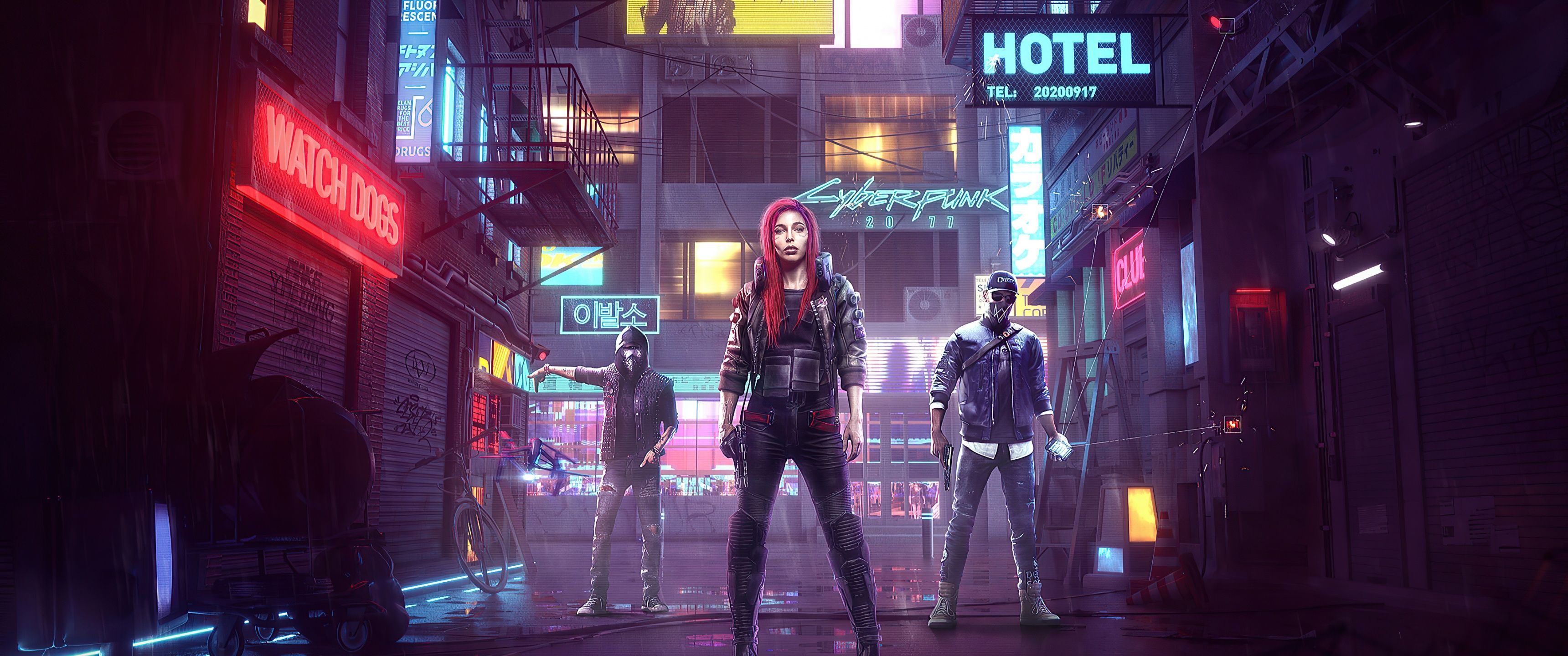 3440x1440 Cyberpunk 2077 Wallpaper 4K, Watch Dogs