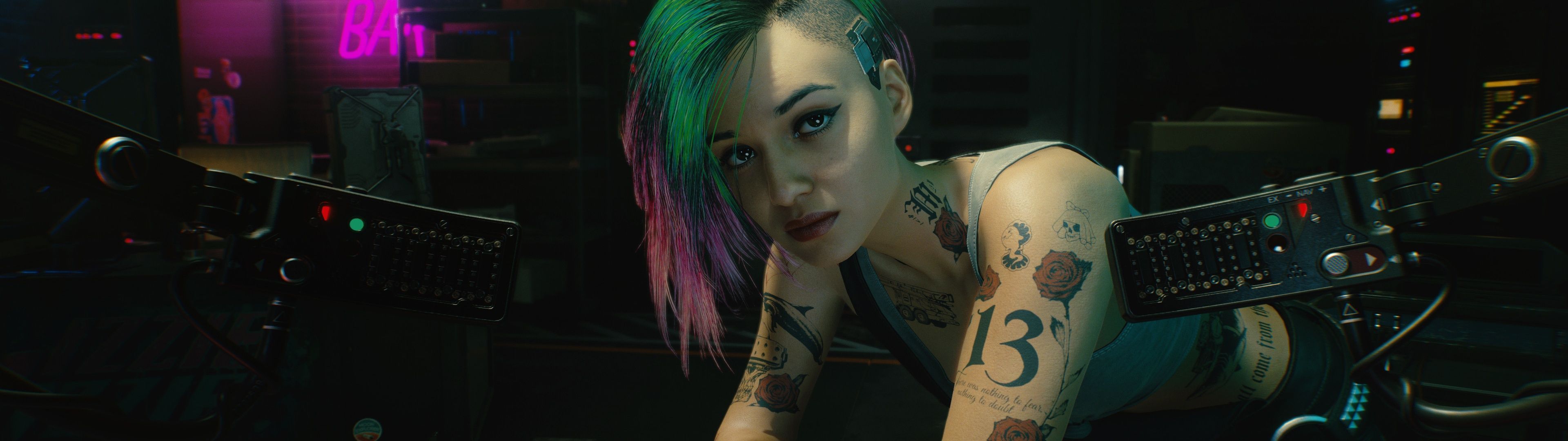 3840x1080 Judy Alvarez Wallpaper 4K, Punk rock