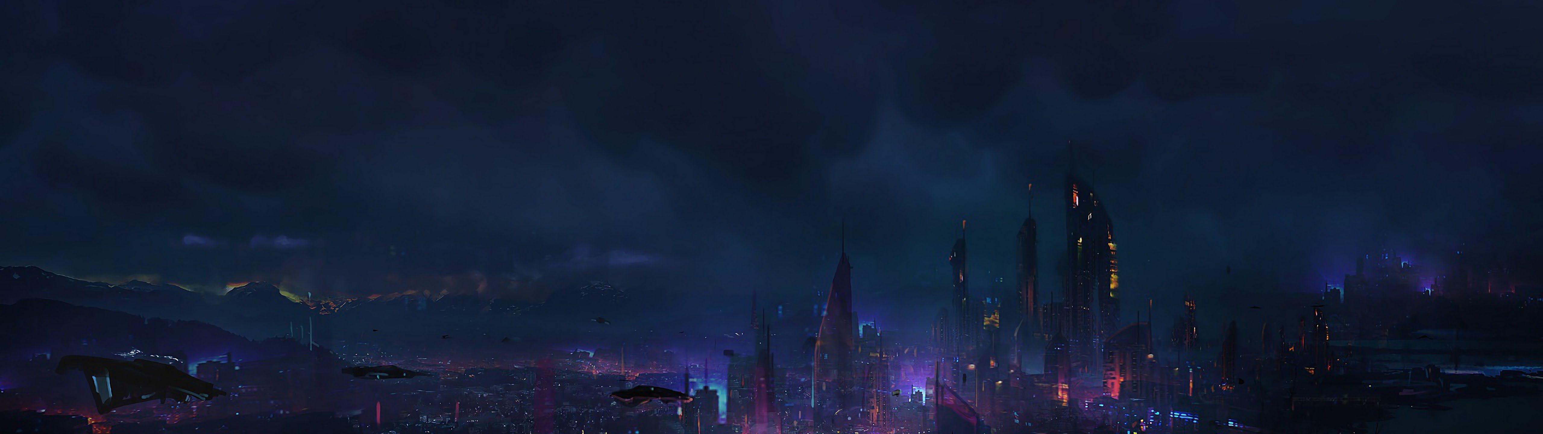 5120x1440 Cyberpunk Wallpaper
