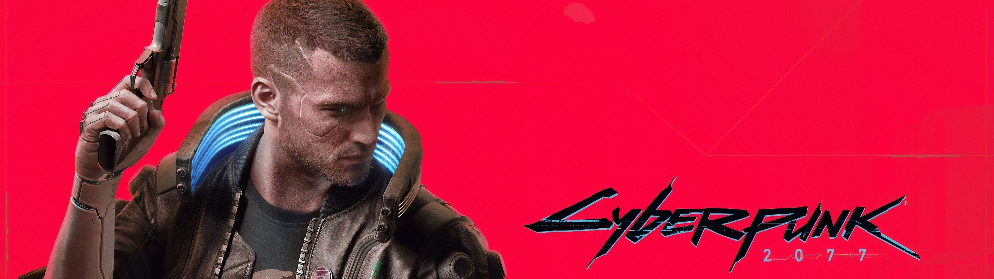 3840x1080 Cyberpunk 2077 Wallpaper 4K, Red