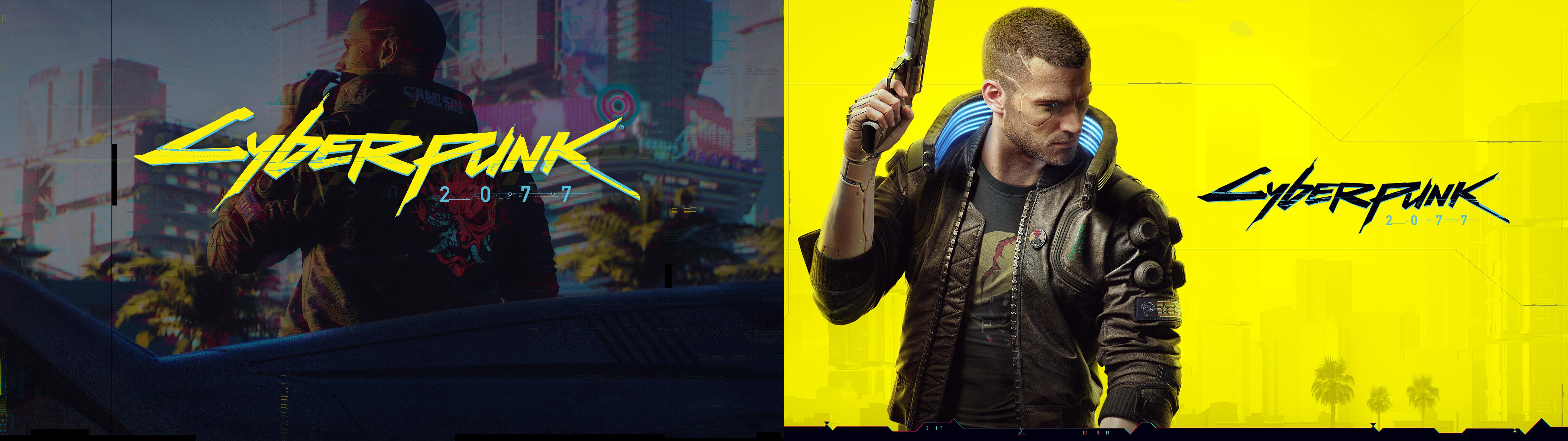 5120x1440 CyberPunk Wallpaper Combined