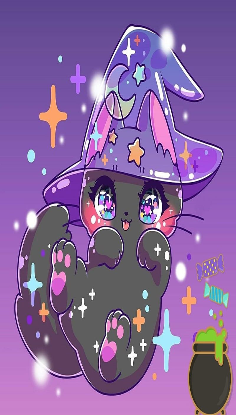 800x1407 HD .halloween kittens. wallpaper