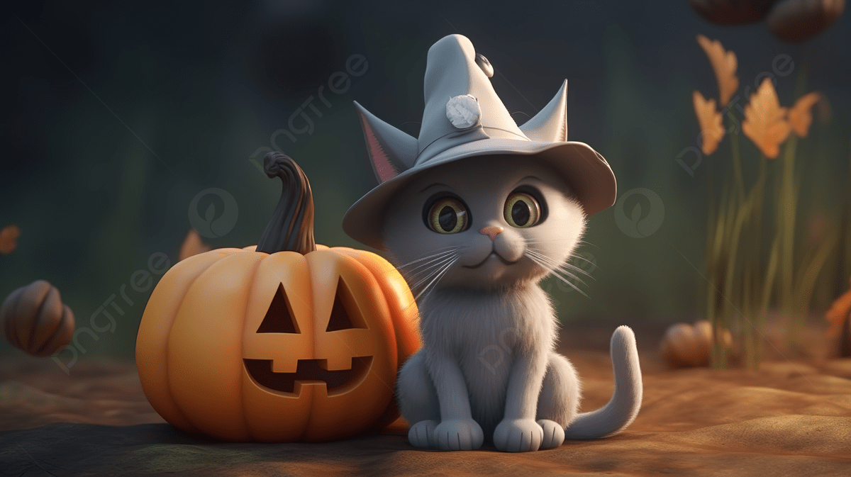 1200x673 Halloween Cat Cartoon Animation Video