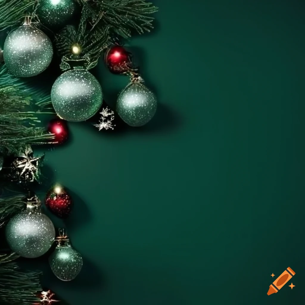 1024x1024 Dark green christmas wallpaper on Craiyon