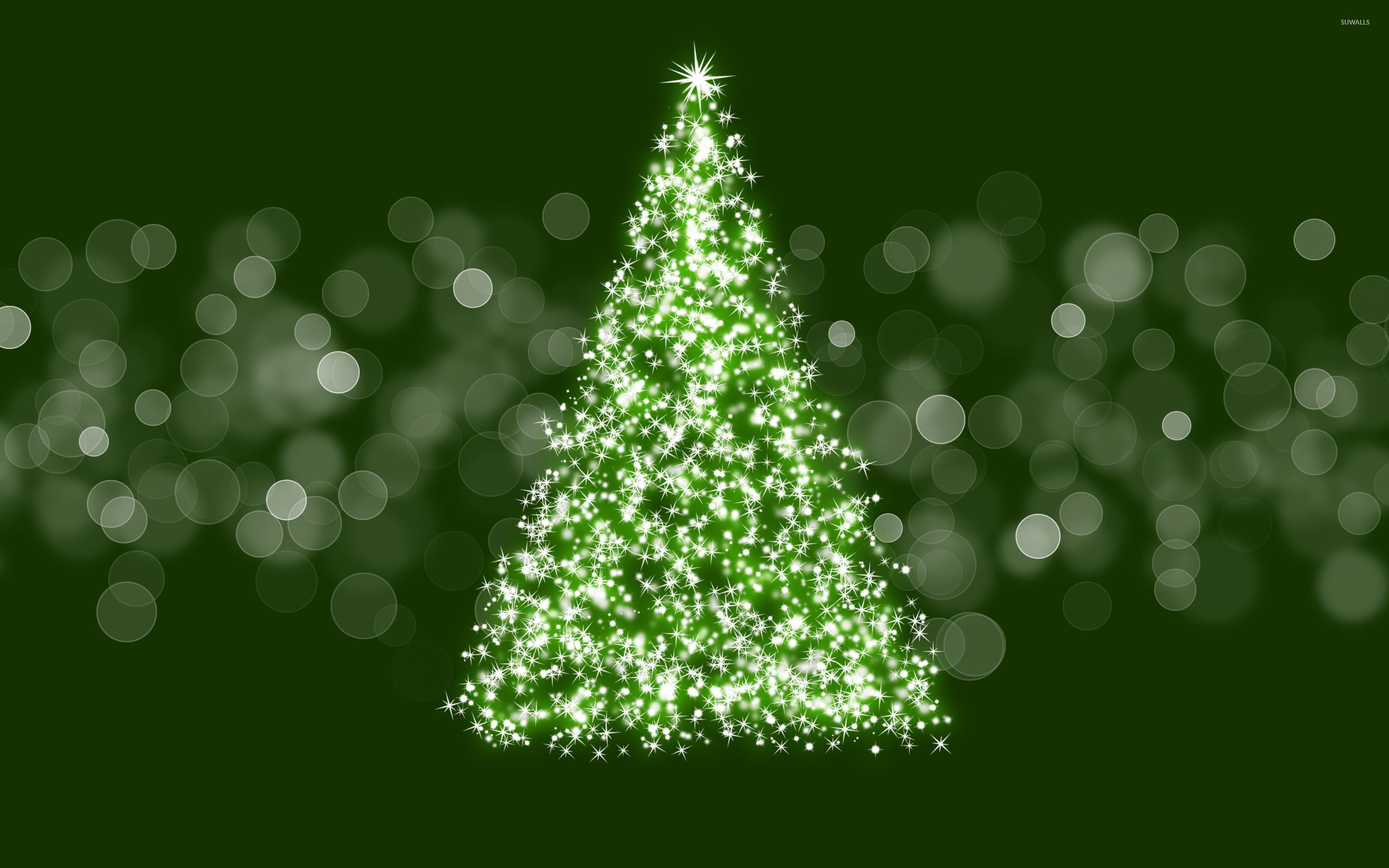 2880x1800 Sparkling Christmas tree [2] wallpaper