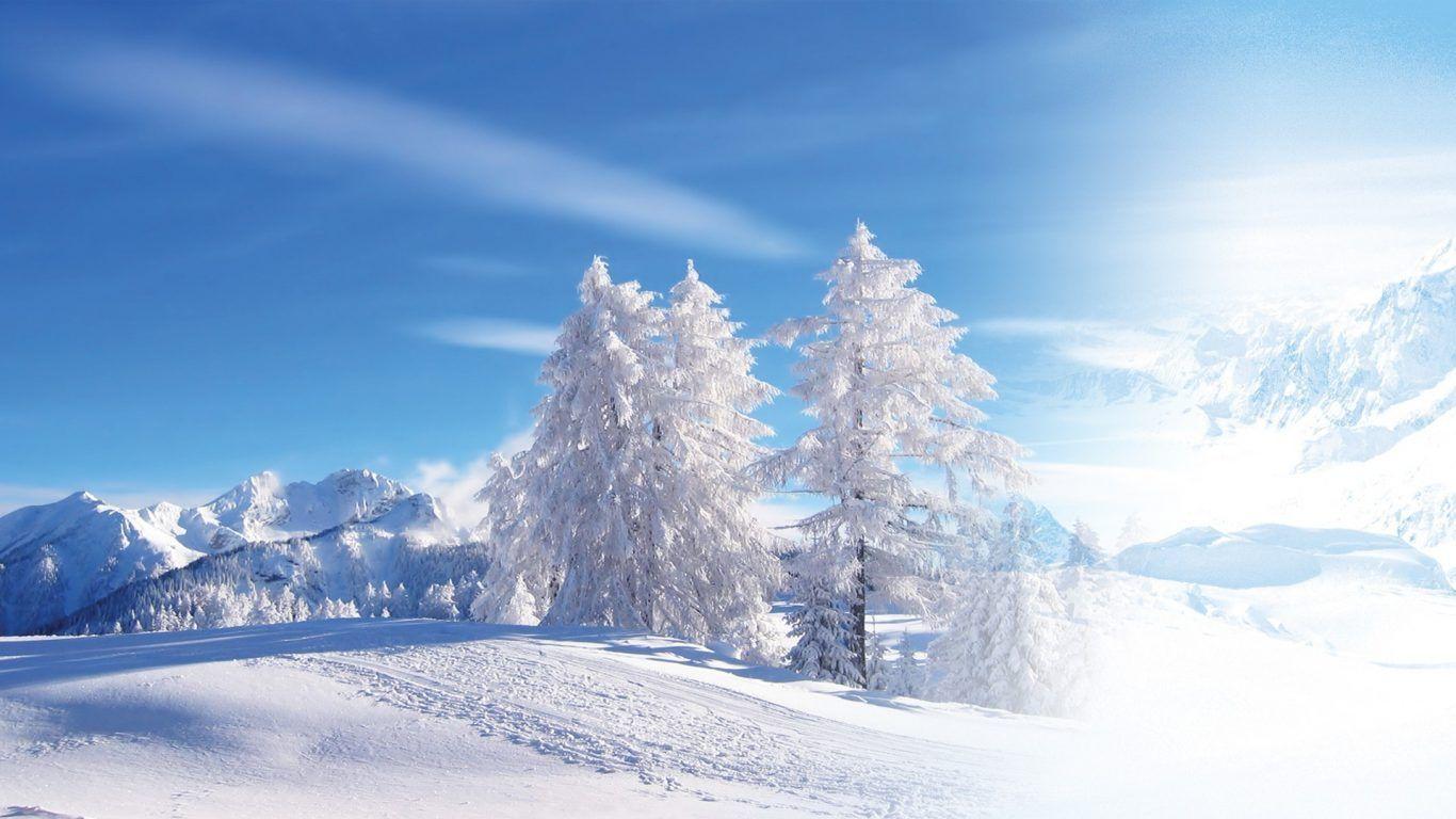 1366x768 Mountains: Tibet Winter Snow Mountain Nepal Sunrise Wallpaper for HD