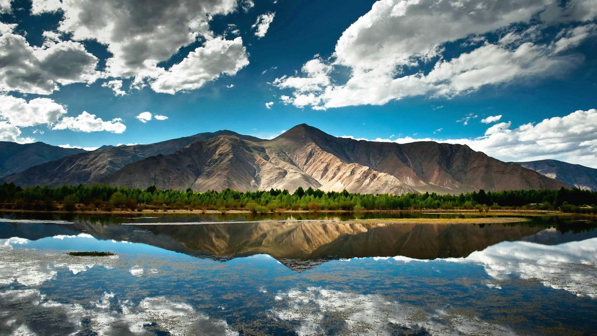 1920x1080 XiangBa Tibet Woodcut Computer Wallpaper Desktop Background. HD