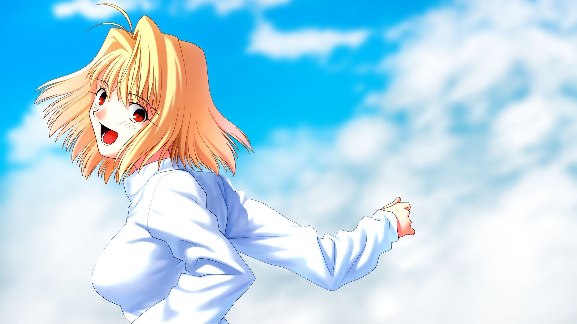 1920x1080 Wallpaper Clouds, Arcueid Brunestud