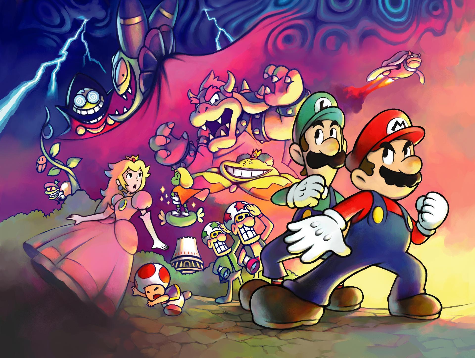 1920x1450 Mario And Peach Wallpaper