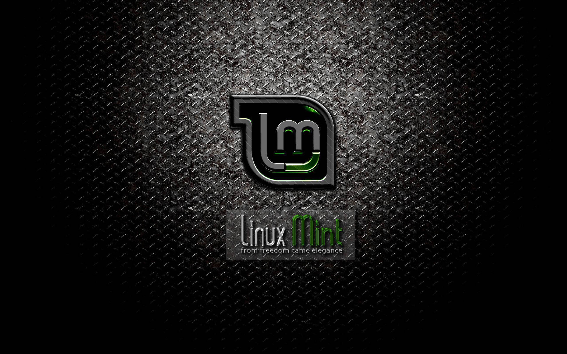 1920x1200 Dark Operating System Linux Mint Logo