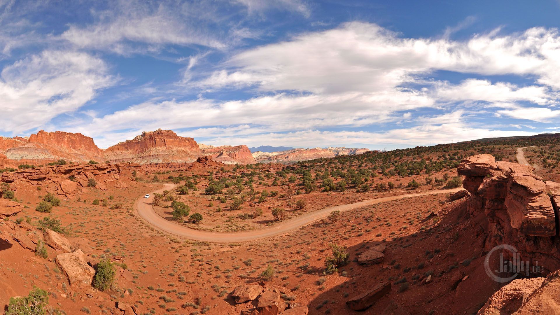 1920x1080 Wallpaper Capitol Reef Castle