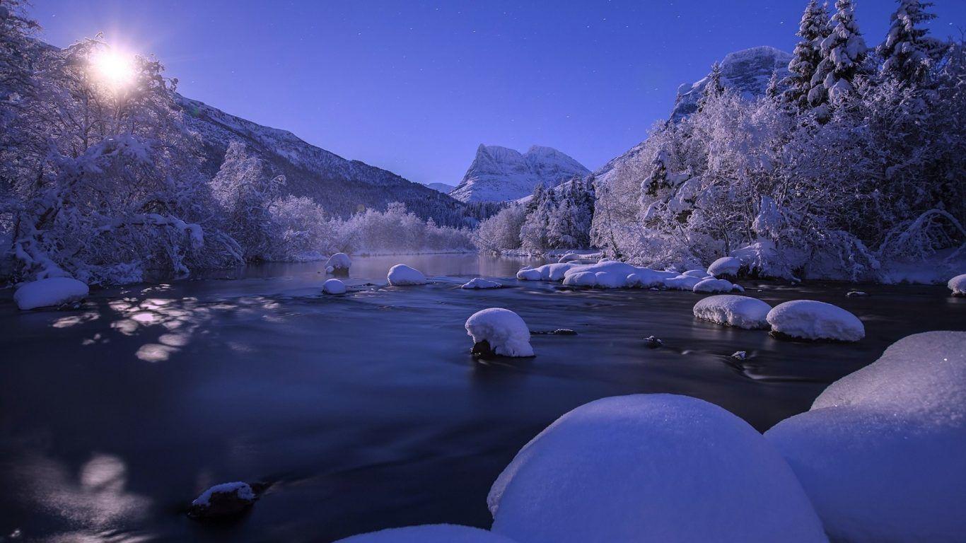 1366x768 River Yarlung Tsangpo Cloud Grass China Rock Sky Water Tree Tibet