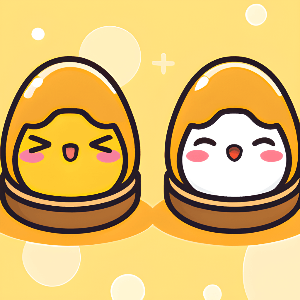 1024x1024 Gudetama Kawaii Chibi Graphic