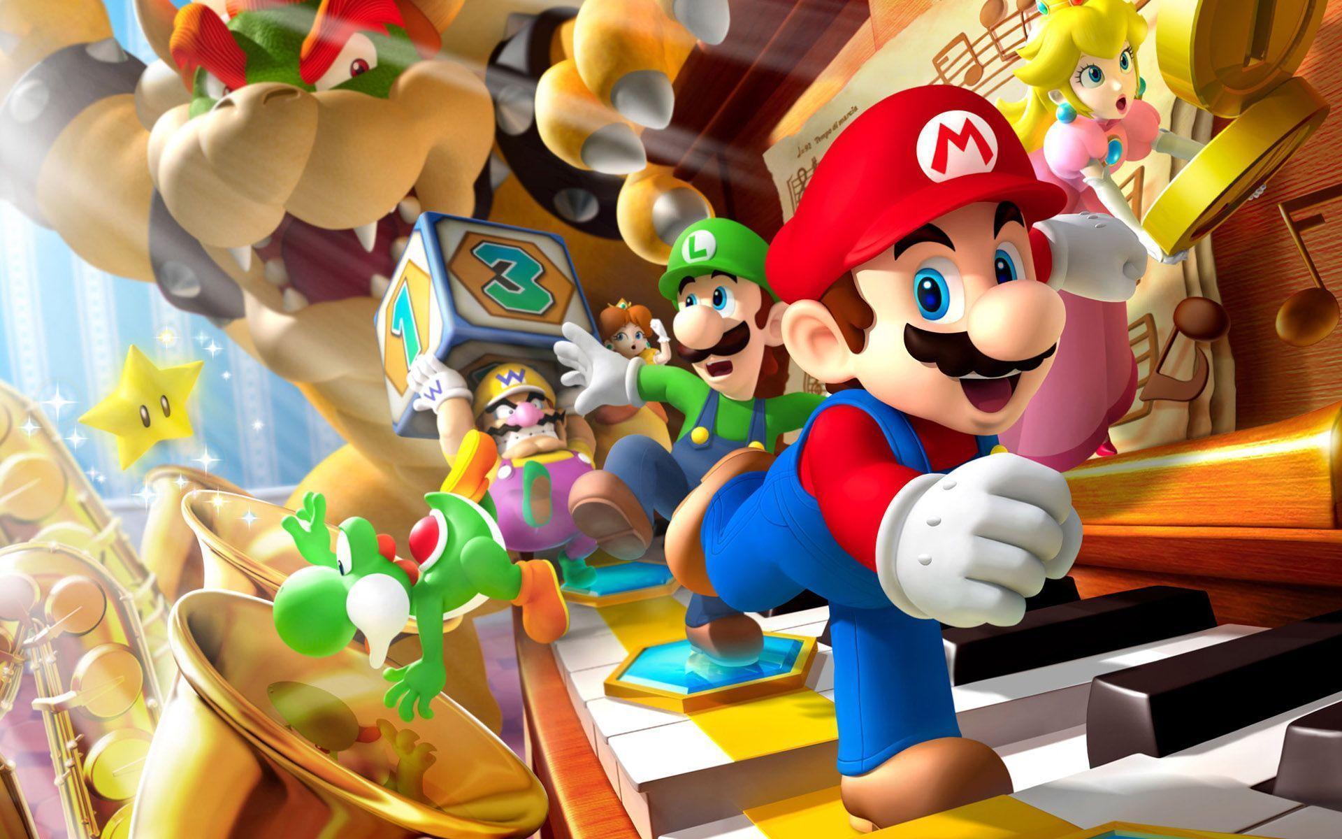 Hình nền  hình minh họa Anime hoạt hình Super Mario Nintendo Wii U  chơi Ảnh chụp màn hình 1920x1080  wallpaperUp  579275  Hình nền đẹp hd   WallHere