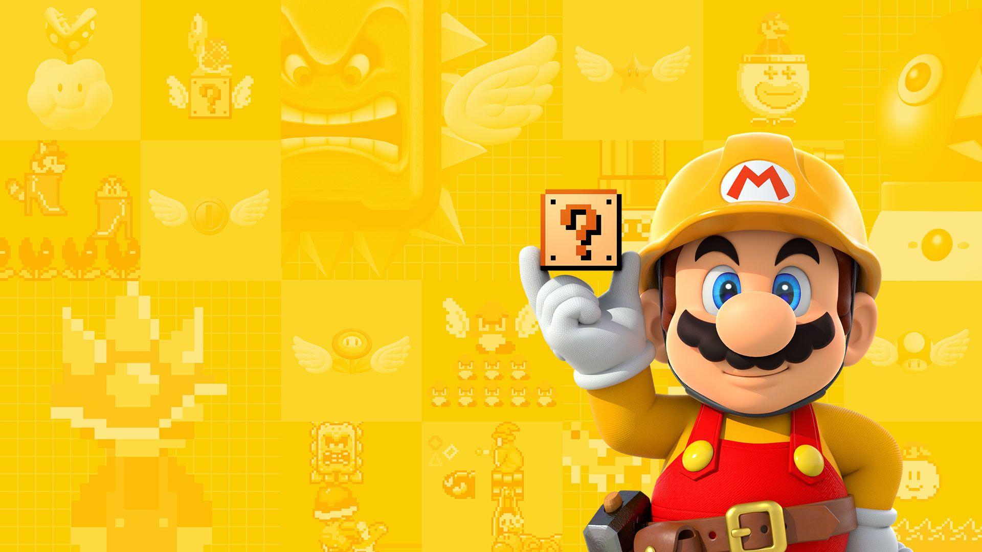 1920x1080 Super Mario Maker Wallpaper Hình nền HD.  Hình nền https://wallpaperaccess.com/full/1544636.jpg