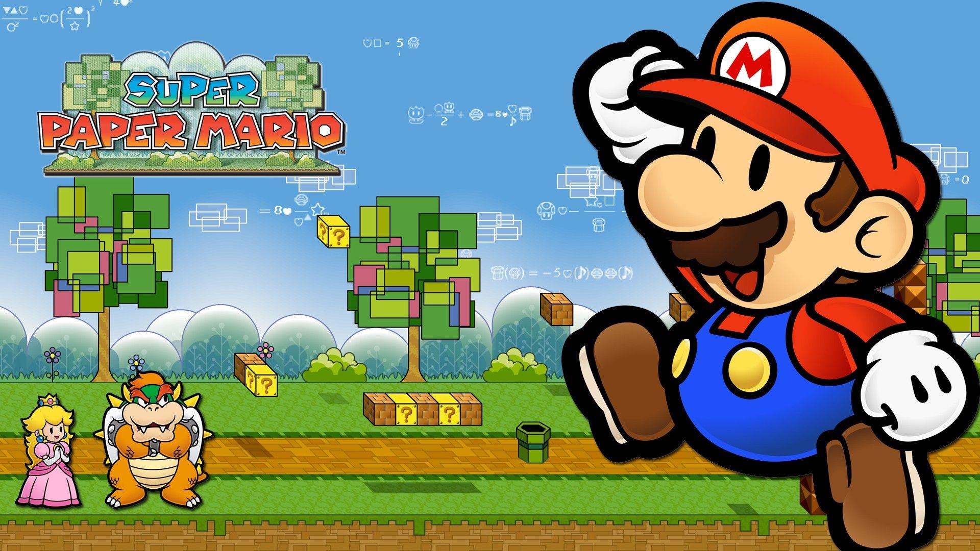 1920x1080 Super Paper Mario HD Wallpaper