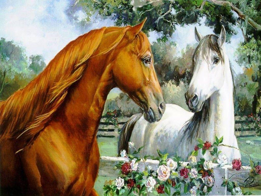 1024x768 Horses Wallpaper