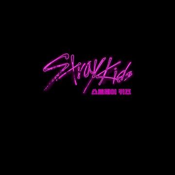 360x360 Stray Kids Logo Pink Neon Design