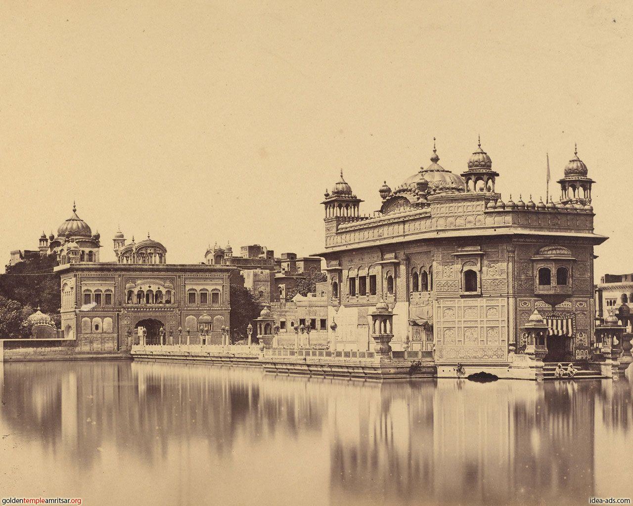 1280x1024 Harmandir Sahib Wallpaper Black And White Temple