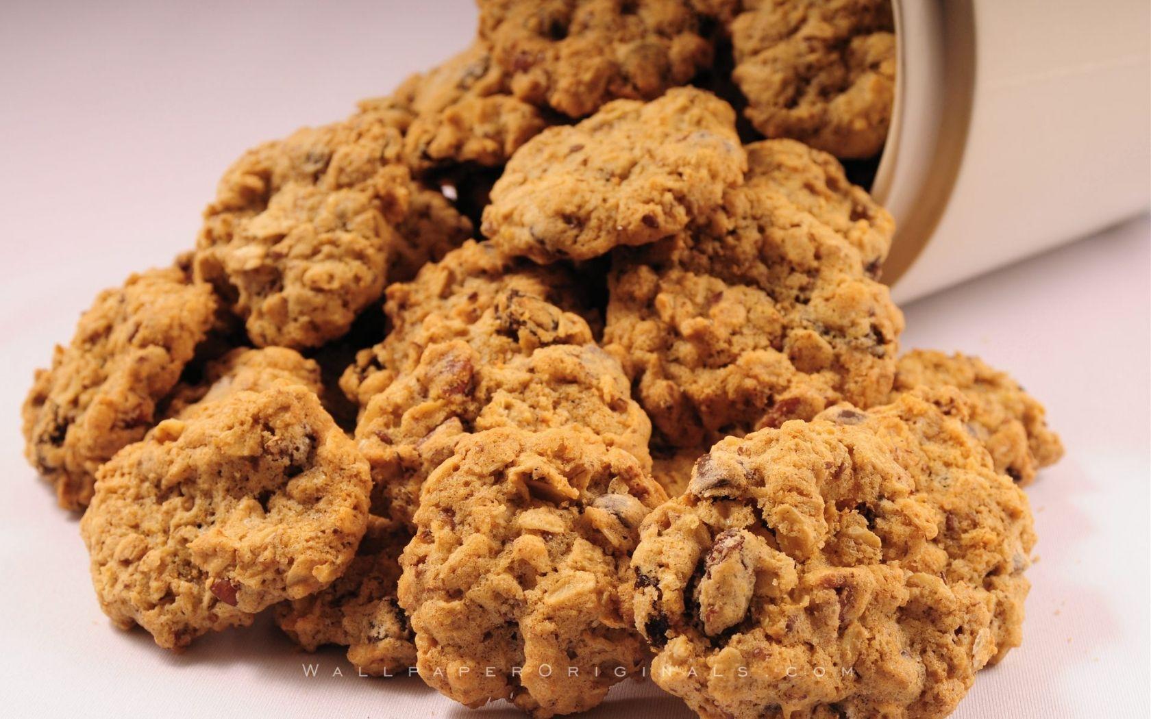 1680x1050 Oatmeal Plus Cookies Wallpaper Wallpaper Originals