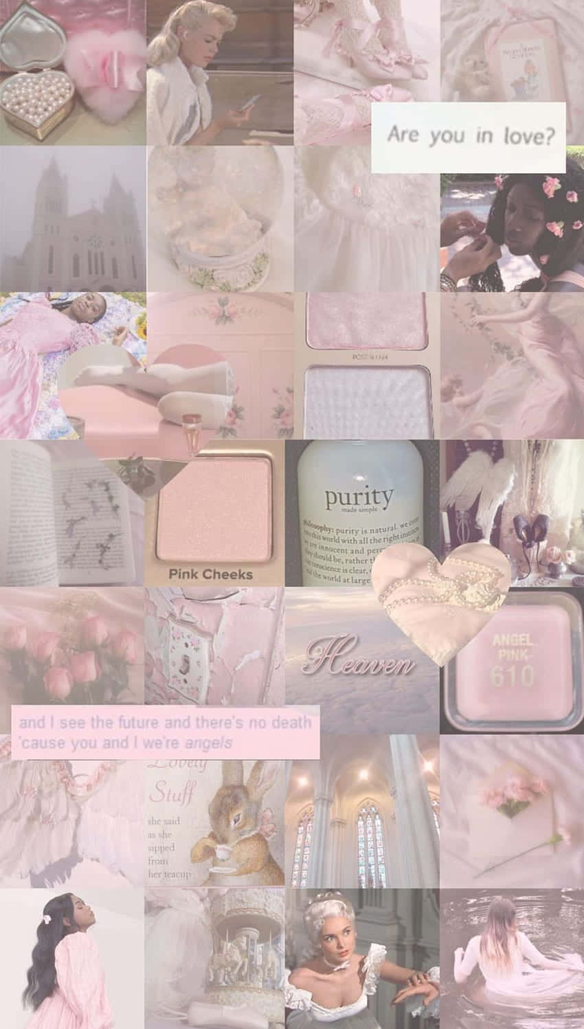 850x1498 Pink Coquette Wallpaper