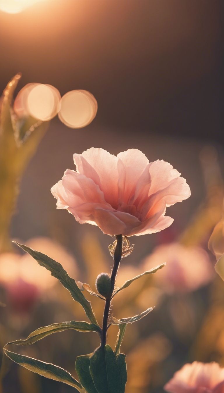 768x1344 A captivating sunset with a coquette