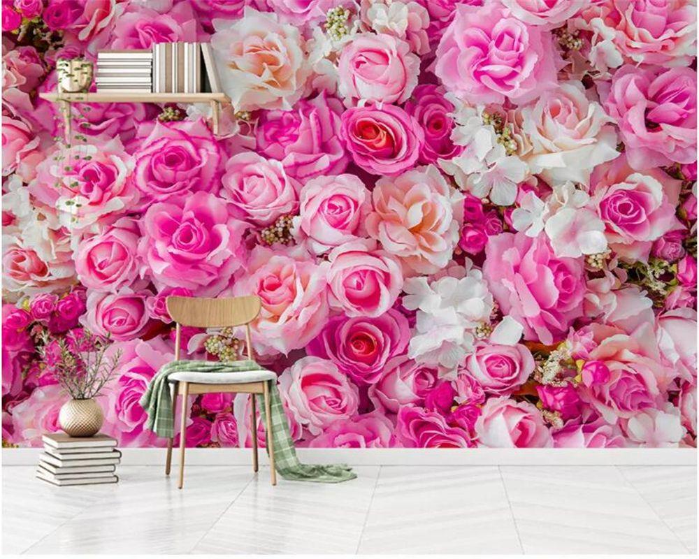 1000x800 US $ 8,85 GIẢM 41%.  Beibehang 3D Hình nền hiện đại Màu hồng hồng Nền Tường 3D Phòng khách Phòng ngủ Phòng ngủ Nền TV Bức tranh tường Hình nền cho Tường 3D Behang In https://wallpaperaccess.com/full/1545255.jpg