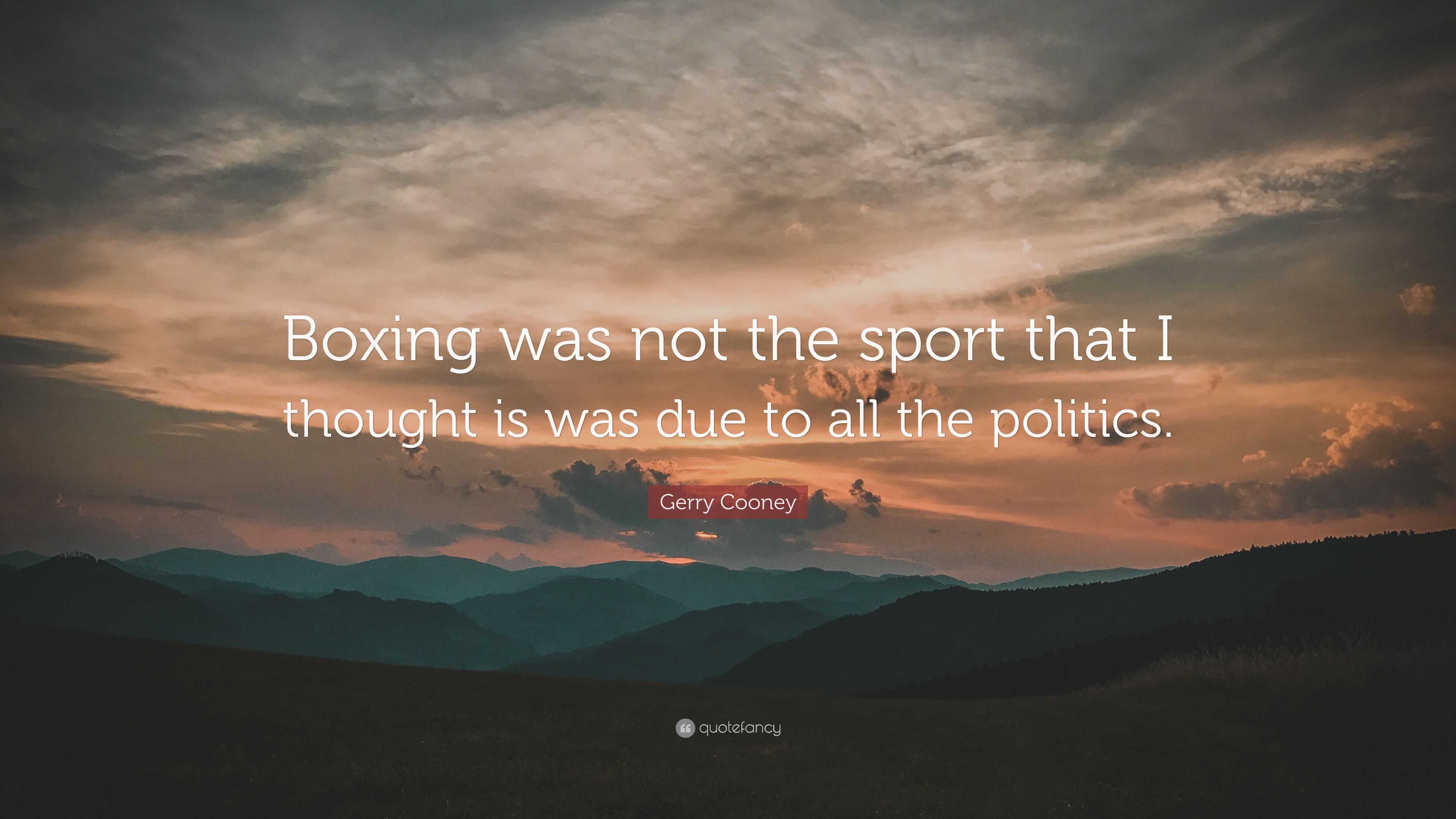 3840x2160 Gerry Cooney Quote: “Boxing was not