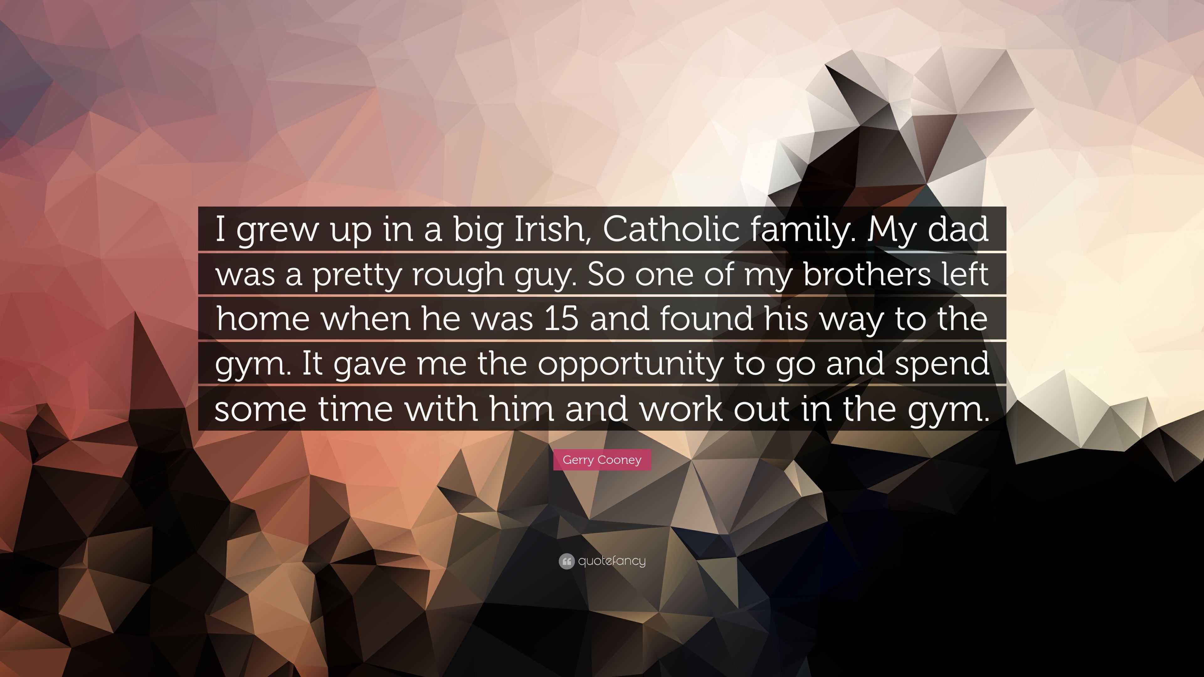 3840x2160 Gerry Cooney Quote: “I grew up in a big